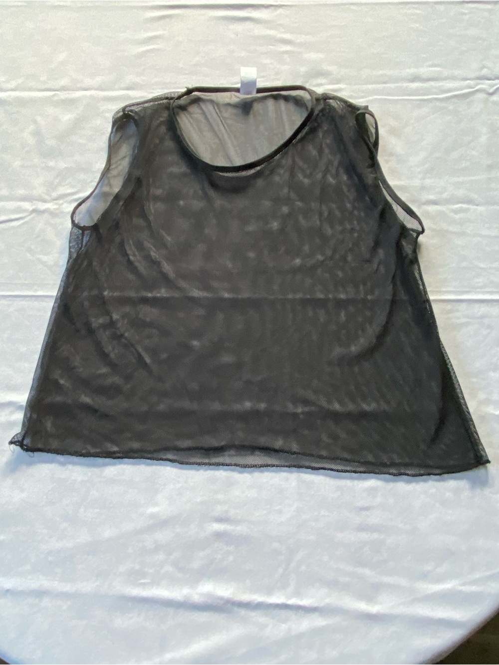 NWOT Halloween Mesh Black Top One Size - Picture 1 of 4
